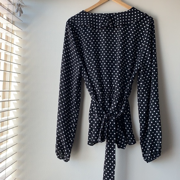Black and white polka dot Blouse - Picture 6 of 8
